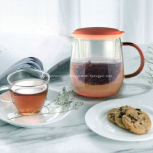 Glass Jug with Glass Tea Inuser Silicone Lid